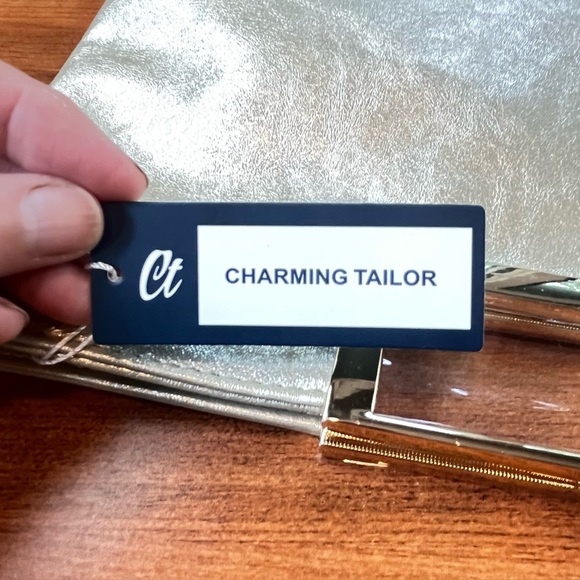 Brand New Charming Tailor Gold Clutch Convertible Shoulder Bag Vegan Leather - Picture 4 of 16